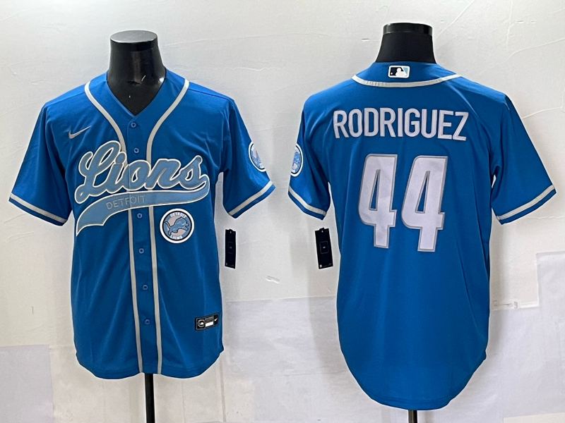 Men 2025 Detroit Lions #44 Rodriguez blue 2025 Nike Limited NFL Jersey 003